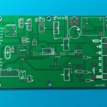 Друкована плата зарядного пристрою на atmega8